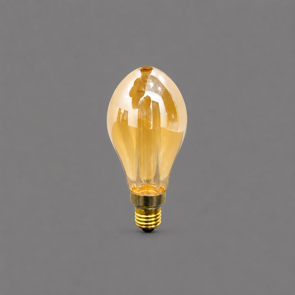 Amber LED Decorative Bulb 3W Dimmable | E27 | 2000K