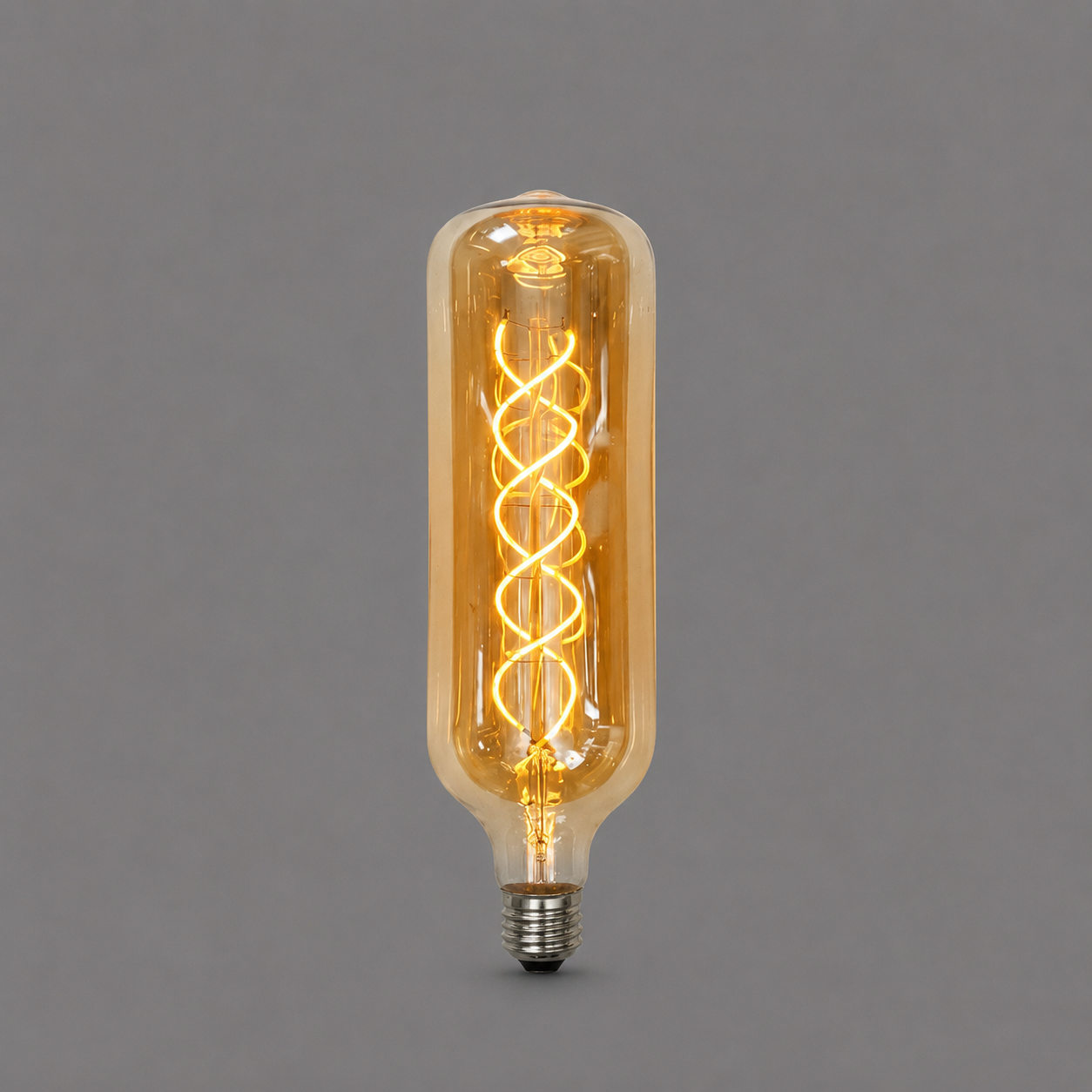 Amber Spiral Bottle Filament LED Lamp – 8W | E27 | 2000K