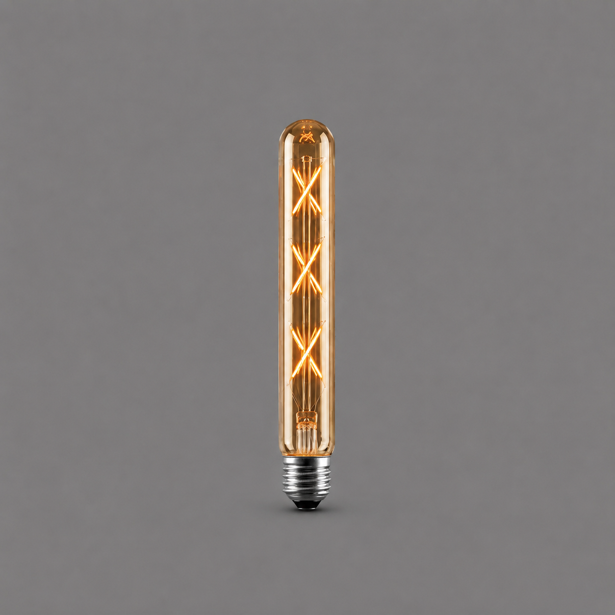 LED Filament Tube Bulb – 6W E27 2700K (Amber/Clear) – 22.5cm