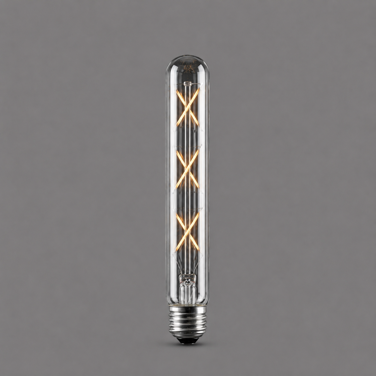 LED Filament Tube Bulb – 6W E27 2700K (Amber/Clear) – 22.5cm