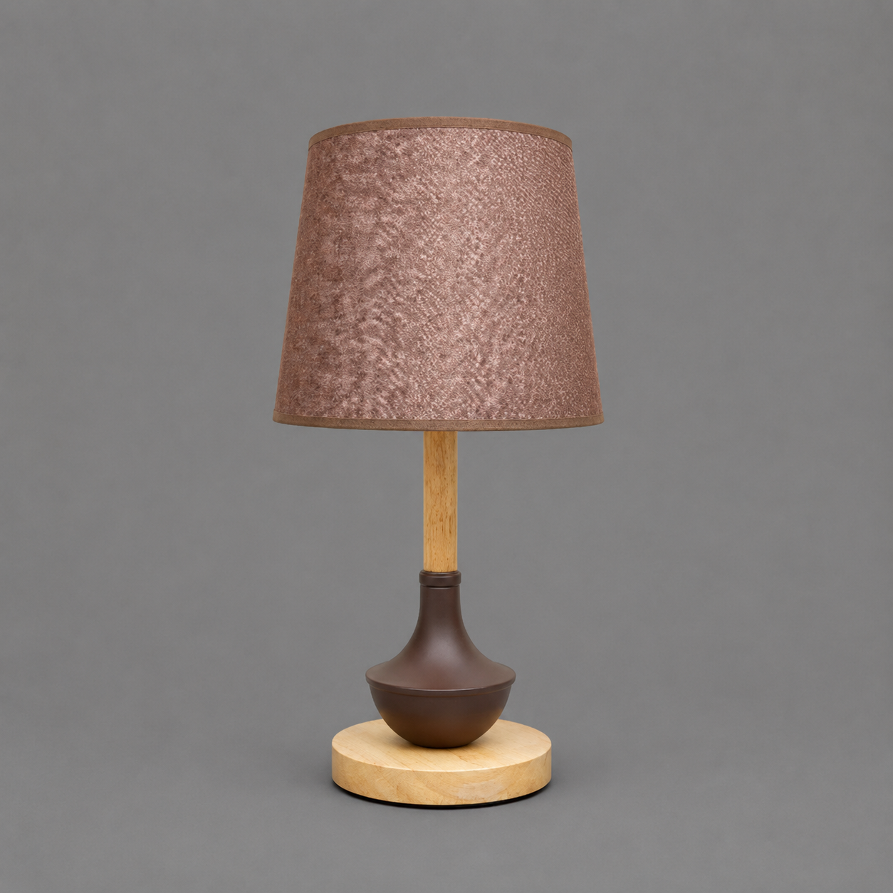 Textured Coffee Shade Table Lamp
