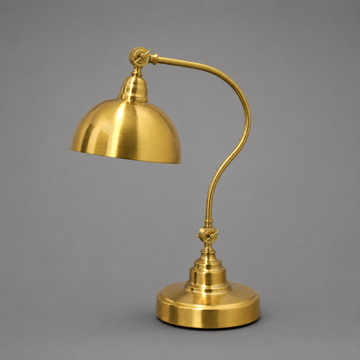 Vintage Brushed Gold Table Lamp