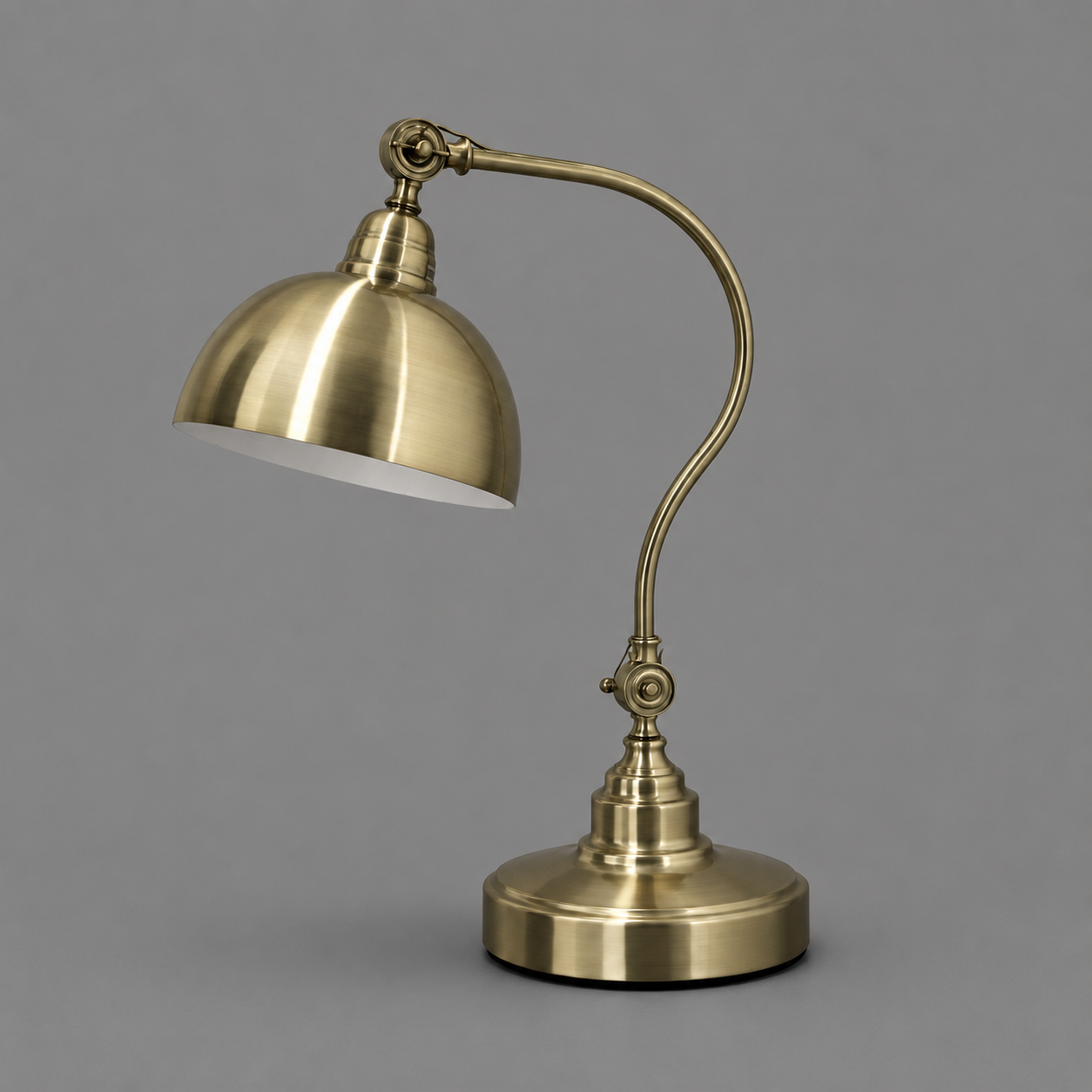 Vintage Brushed Gold Table Lamp