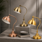 Vintage Brushed Gold Table Lamp