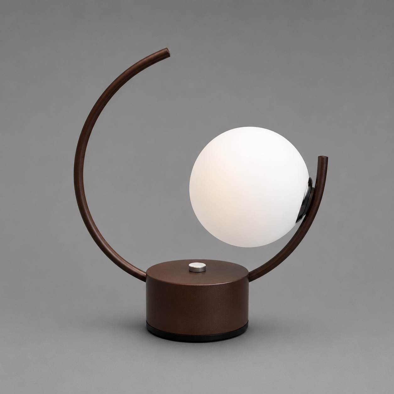 Curved Frame Globe Table Lamp