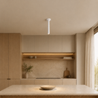 White Round Recessed LED Pendant